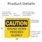 Signmission Sound Horn Proceed Slowly Caution Sign, Plastic, 18in W x 12in L, 2PK OS-2PACK-CS-P-1218-L-19233 - alternate 5